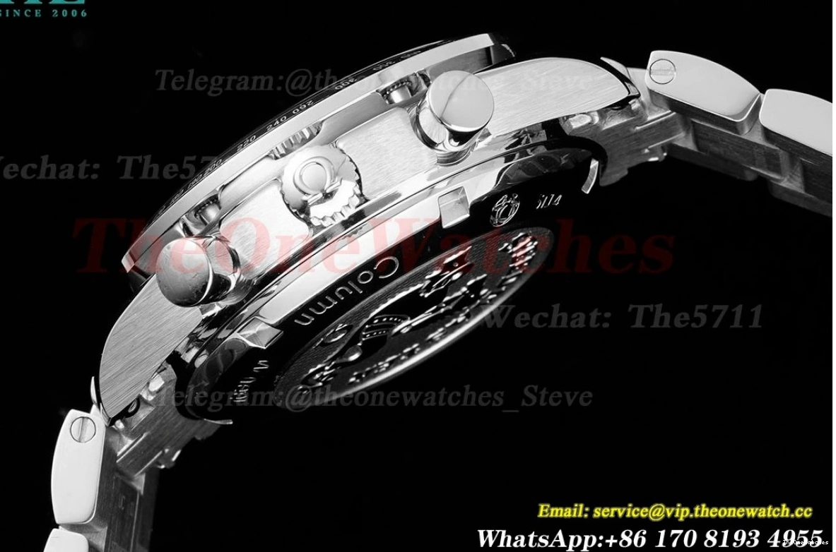 A7750 Racing Master SS 40mm Speedmaster White Dial HKF SS 0125